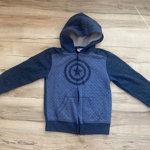 Avengers Zipper Hoodies Boys Size XS Jacket. Captain America.